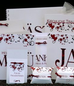 Gastgeschenk + Tischkarte 