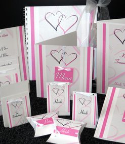 Kartenset mit Antennenschleife für eine extravagante Hochzeit
