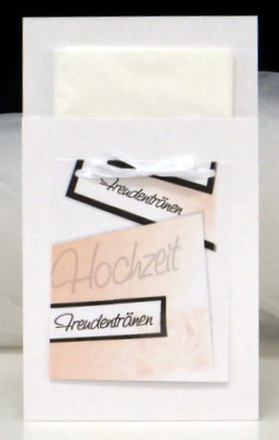 Taschentuchhülle mit einem Rosendruck in apricot und braun. Taschentuchhülle mit einem Rosendruck in apricot und braun.