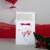 Taschentuchtasche "Herzballons" rot