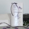 Einladung zur Silberhochzeit "Blättertraum" lila