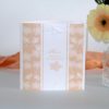 Geburtstagsmenükarte "Blütentraum" apricot