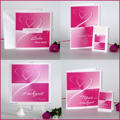 Hochzeitsset "Farbharmonie" pink Hochzeitsset "Farbharmonie" pink