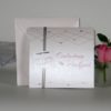 Hochzeitseinladung "Farbherzen" rosa