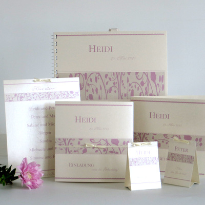 Geburtstagseinladung "Florales Design" rosa