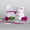 Tischkarte "Blumenkranz" pink Geburtstag