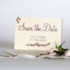 Save the Date "Botanik" braun