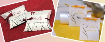 Originelle und stilvolle Gastgeschenke und Tischaufsteller