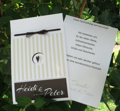 Fototasche Danksagung für Hochzeit