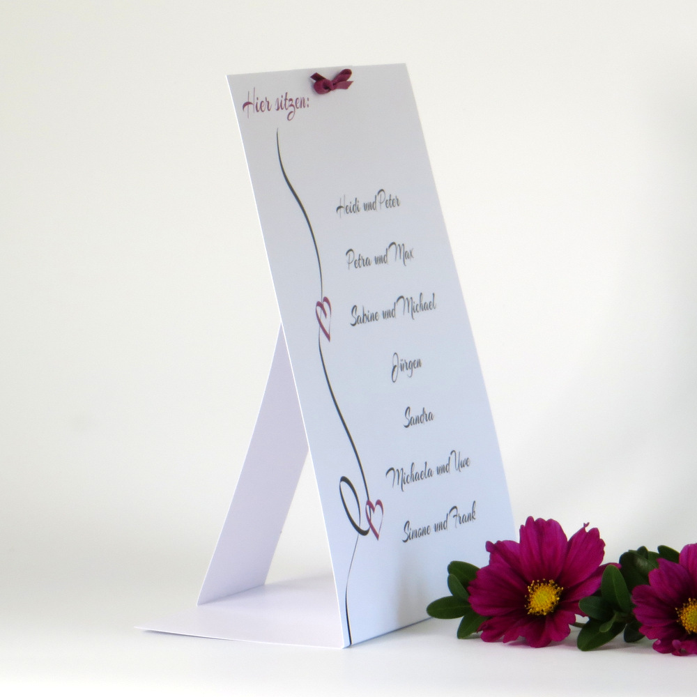 gruppentischkarte_hochzeit_designline_pink (2) Gruppentischkarte "Designline" in pink