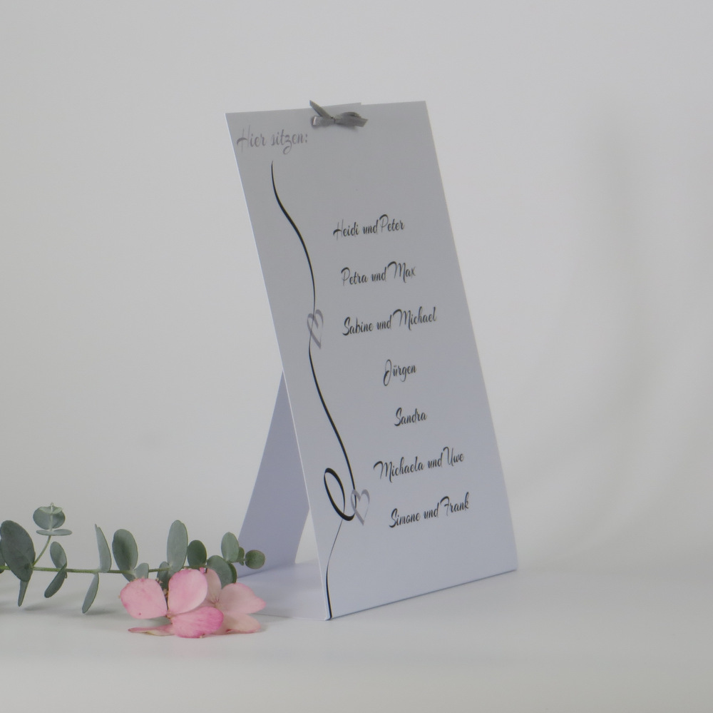 hochzeit_gruppentischkarte_designline_grau (2) Gruppentischkarte "Designline" in grau