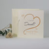 Danksagung "In Love" apricot