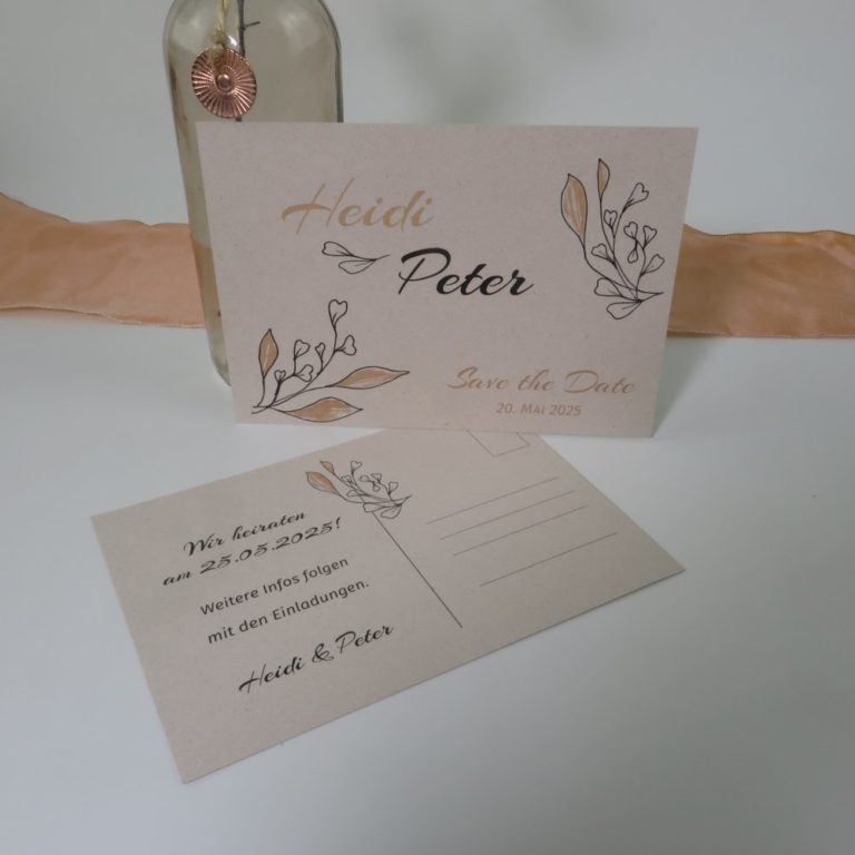 Natur apricot kartencrew.de nachhaltige Hochzeitspapeterie