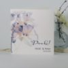 Danksagung "Flowerdream" blau creme