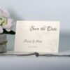 Save the Date "Zarte Blüten" taupe